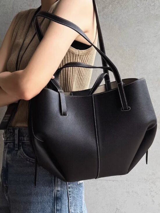 Handbags - Chic Genuine Leather Winged Satchel